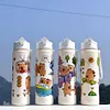 800ml Capybara Cute Water Cup with Straw & Handle Travel Water Bottle for Sports