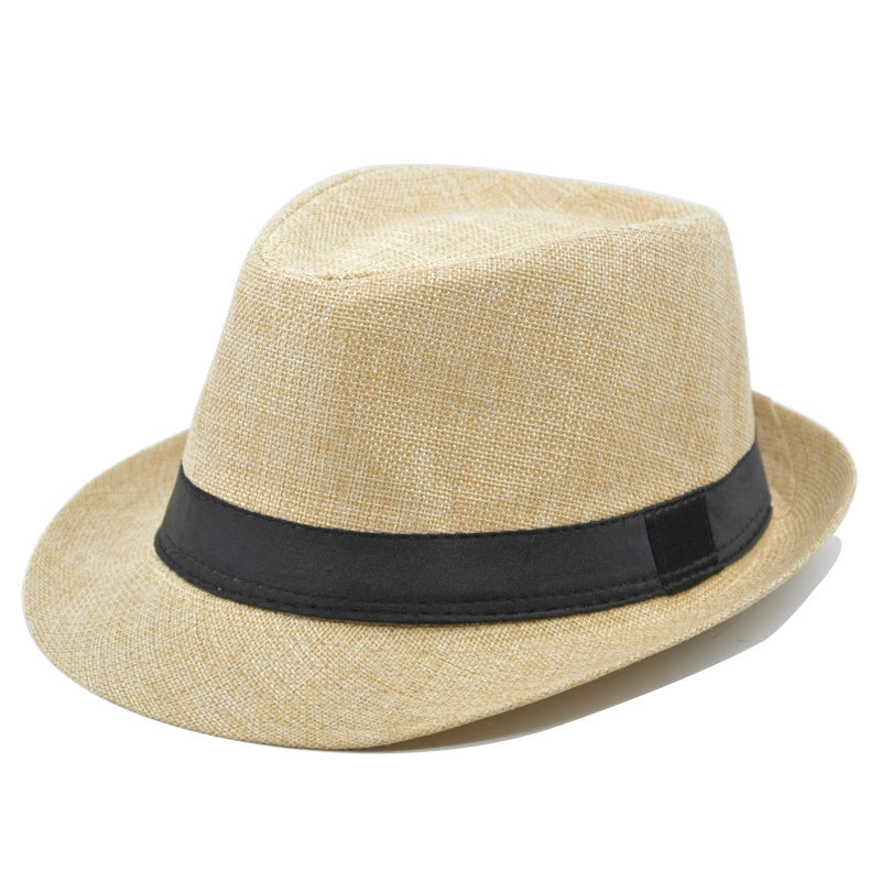 Unisex Modern Style Classic Style Geometric Curved Eaves Sun Hat Fedora Hat