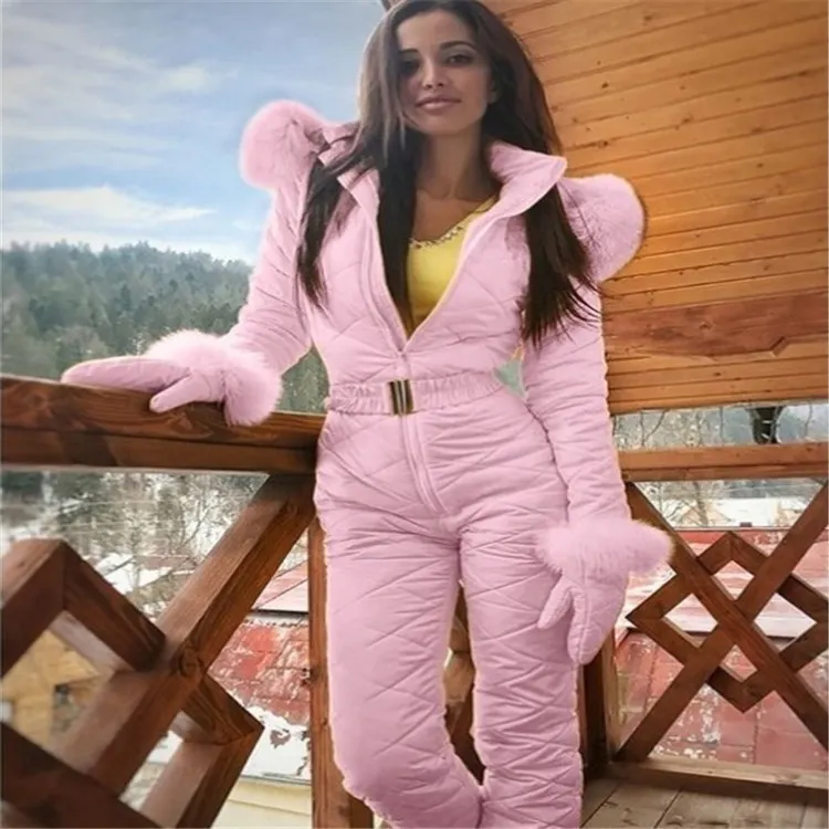 Uveng Uveng Northern Outdoor Fashion Hoodie Outdoor Sports Zip-Link Women's Ski Suit