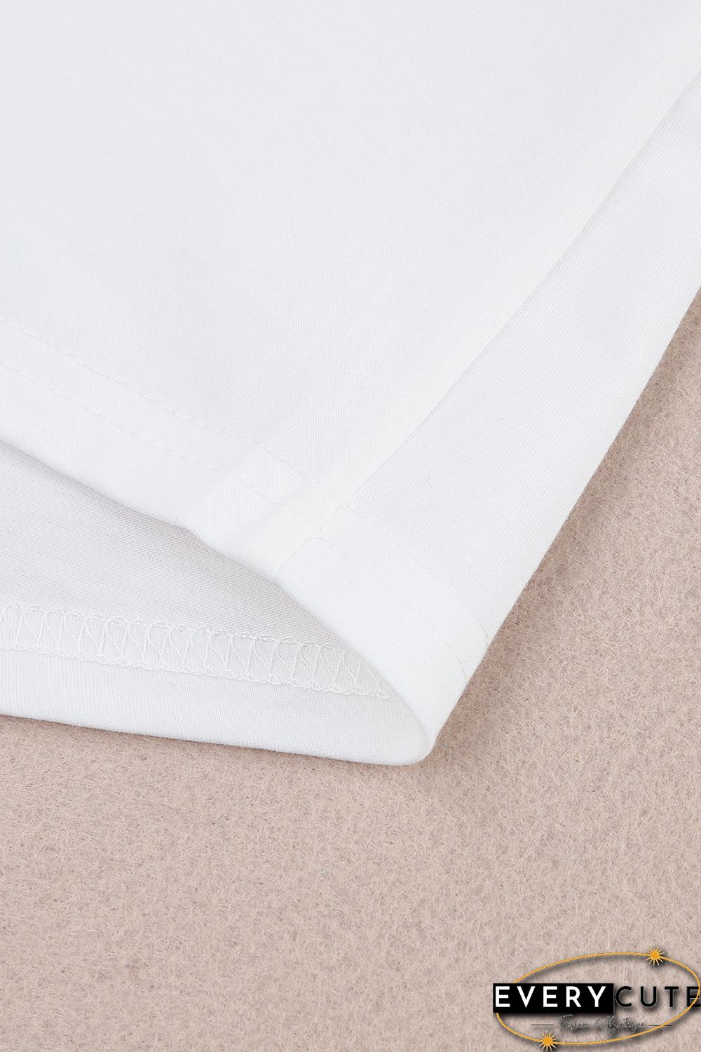 White Plain Halter Neck Tank Top