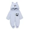 Baby Boy Girl Long-sleeved Thickened Climbing Winter Onesies Climbing Rompers
