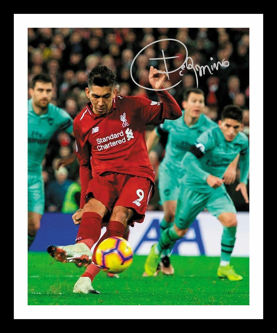 Roberto Firmino - Liverpool Autograph Signed & Framed Photo Poster painting 4