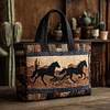 Dusty Hooves Quilted Tote  Bag