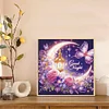 Gute Nacht Halbmond Schmetterling - speziell geformtes Diamond Painting - 30*30cm