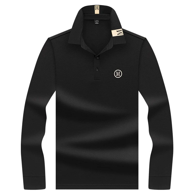 Autumn New Embroidered Long Sleeve Fashion Fit Polo Shirt