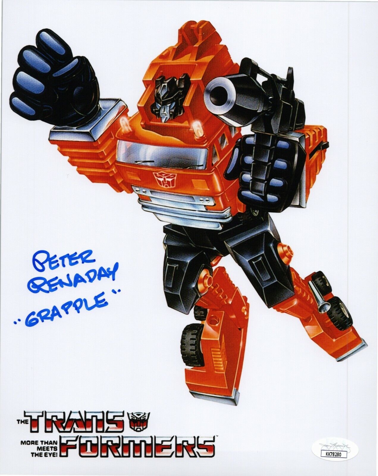 PETER RENADAY Authentic Hand-Signed GRAPPLE - TRANSFORMERS