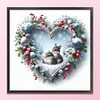 Love Snow Scene-11CT Stamped Cross Stitch 45*45cm/17.72*17.72in tapestrymarket