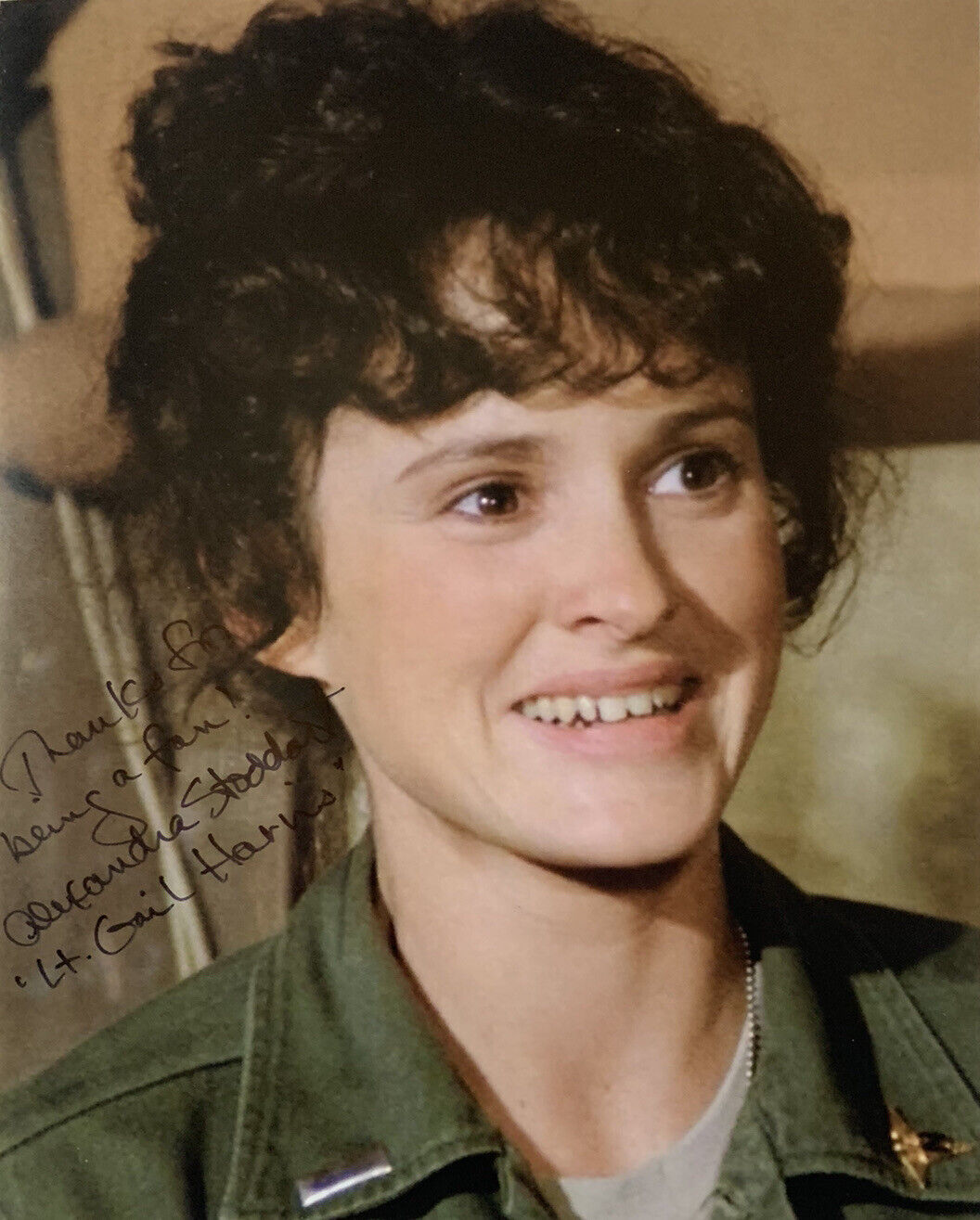 ALEXANDRA STODDART HAND SIGNED 8x10 Photo Poster painting MASH LT GAIL AUTHENTIC AUTOGRAPH COA