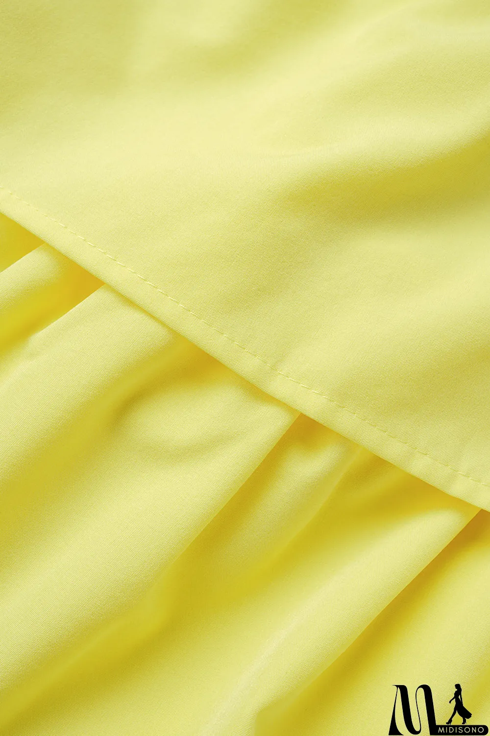 MidiSono - Light Blue Casual Solid Patchwork Turndown Collar Cake Skirt Plus Size Dresses