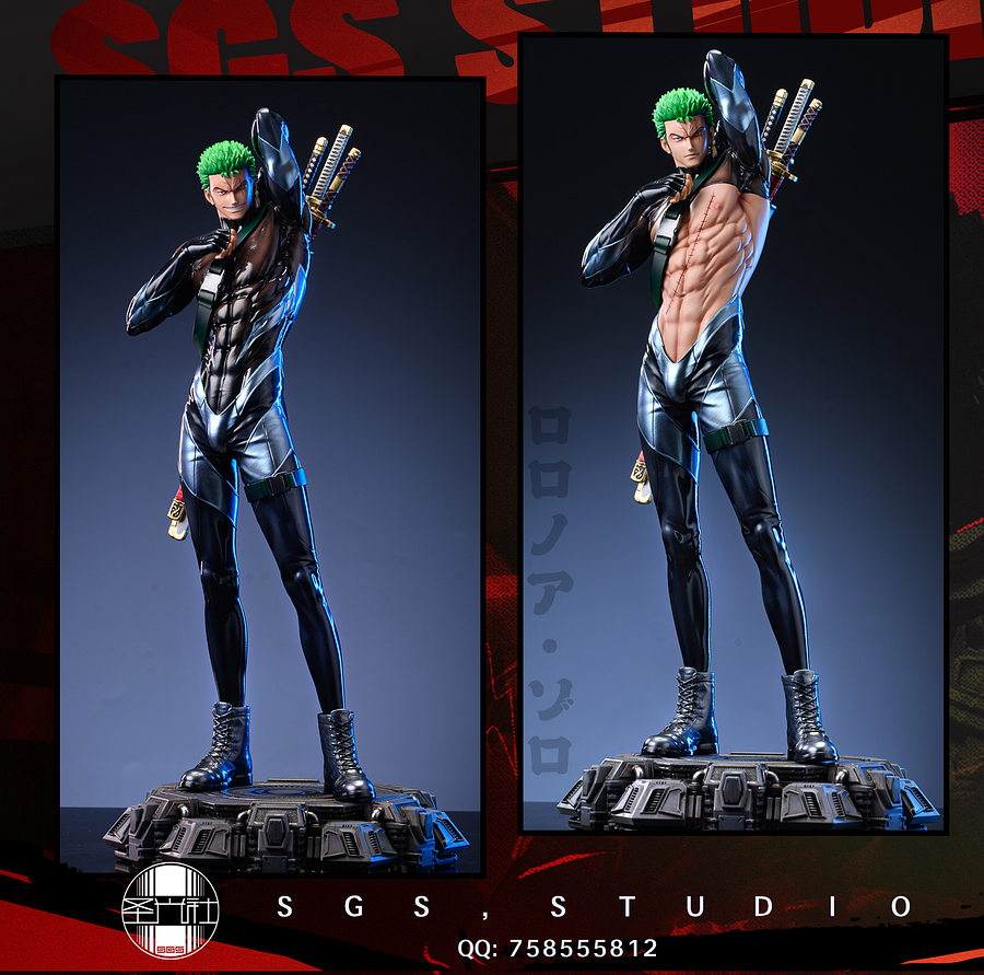 PRE-ORDER SGS Studio One Piece Gel Coat Dressed Zoro Statue