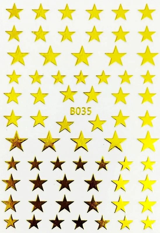 DIY Nail Art Stickers Star Light Manicure Design Accessories Back Glue Decoration Foil Nail Art Decor Designer Nail Stickers-Nail Inspo