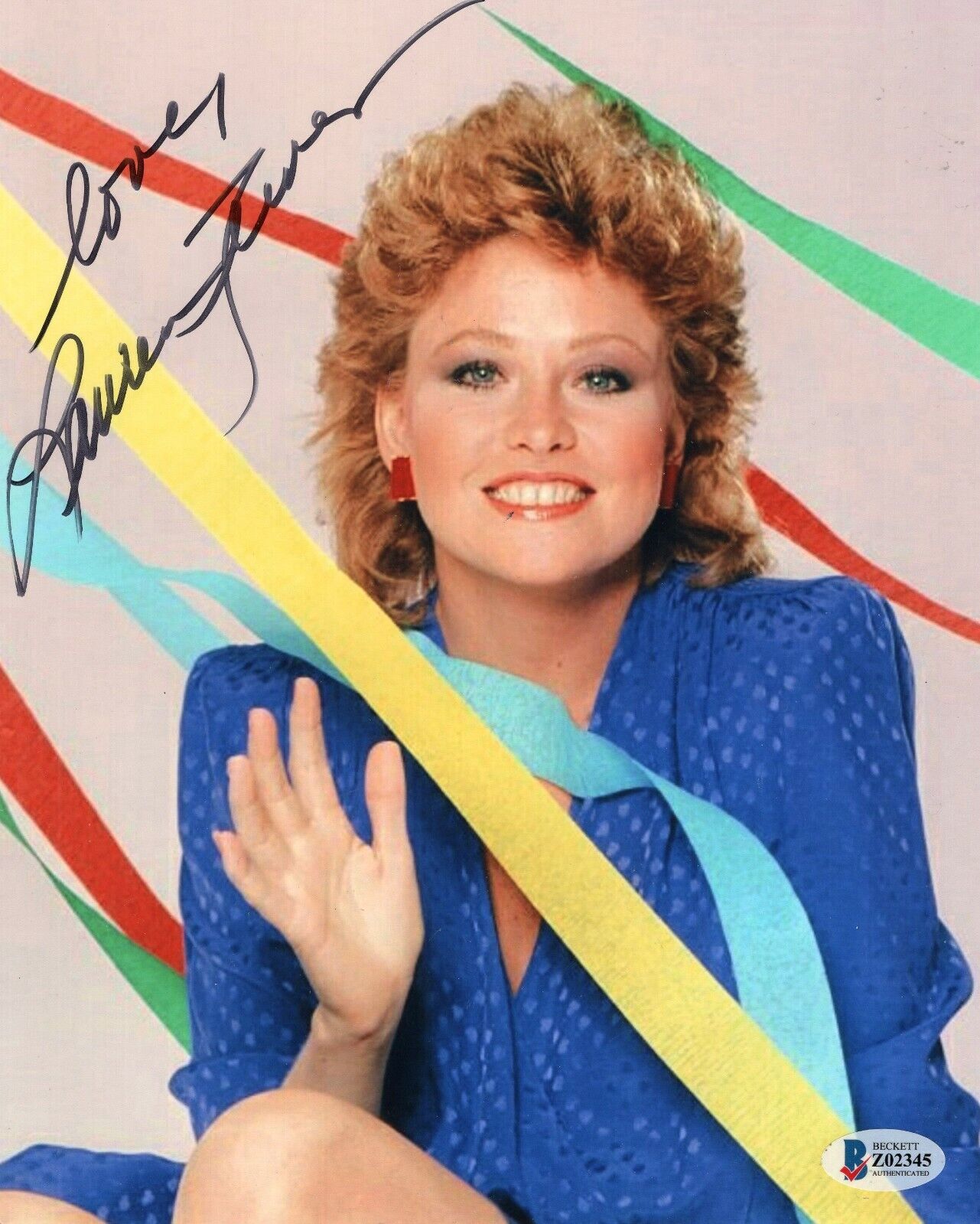 Lauren Tewes Signed The Love Boat Julie McCoy 8x10 Photo Poster painting w/Beckett COA Z02345