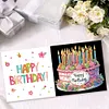 6Pcs f&ecirc;te d&rsquo;anniversaire-bricolage carte de voeux