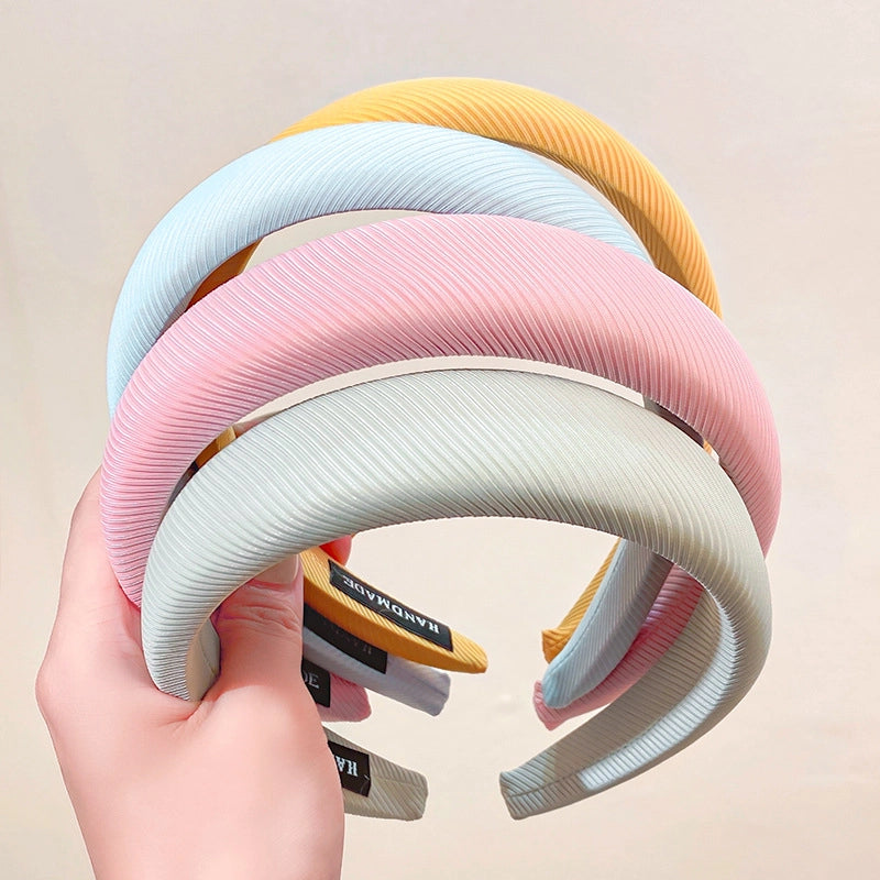 Korean Style Solid Macaroon Color Sponge Headband