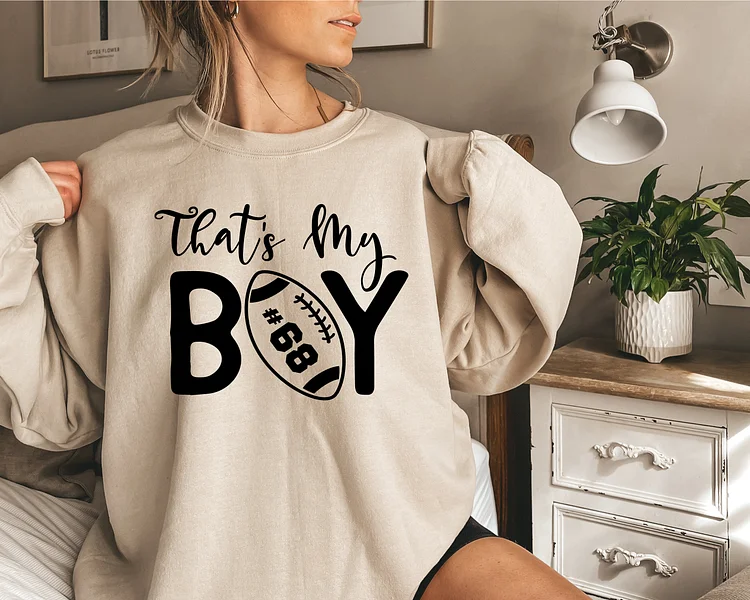 That's My Boy Sweatshirt, My Boy Football Shirt, Glitter Football Shirt, Custom Football Shirt,Football Lover Shirt