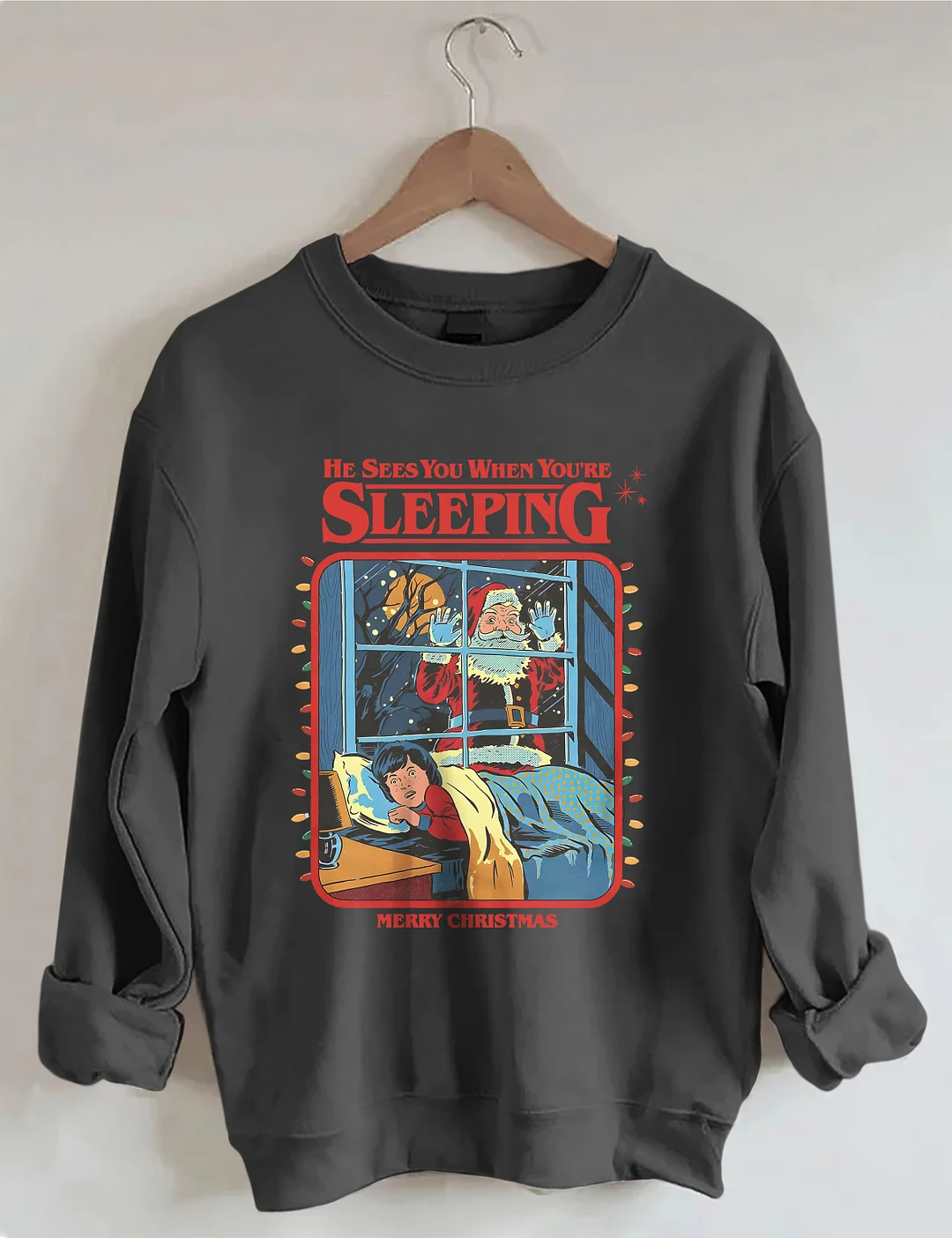 Vintage Creepy Santa Claus Sweatshirt