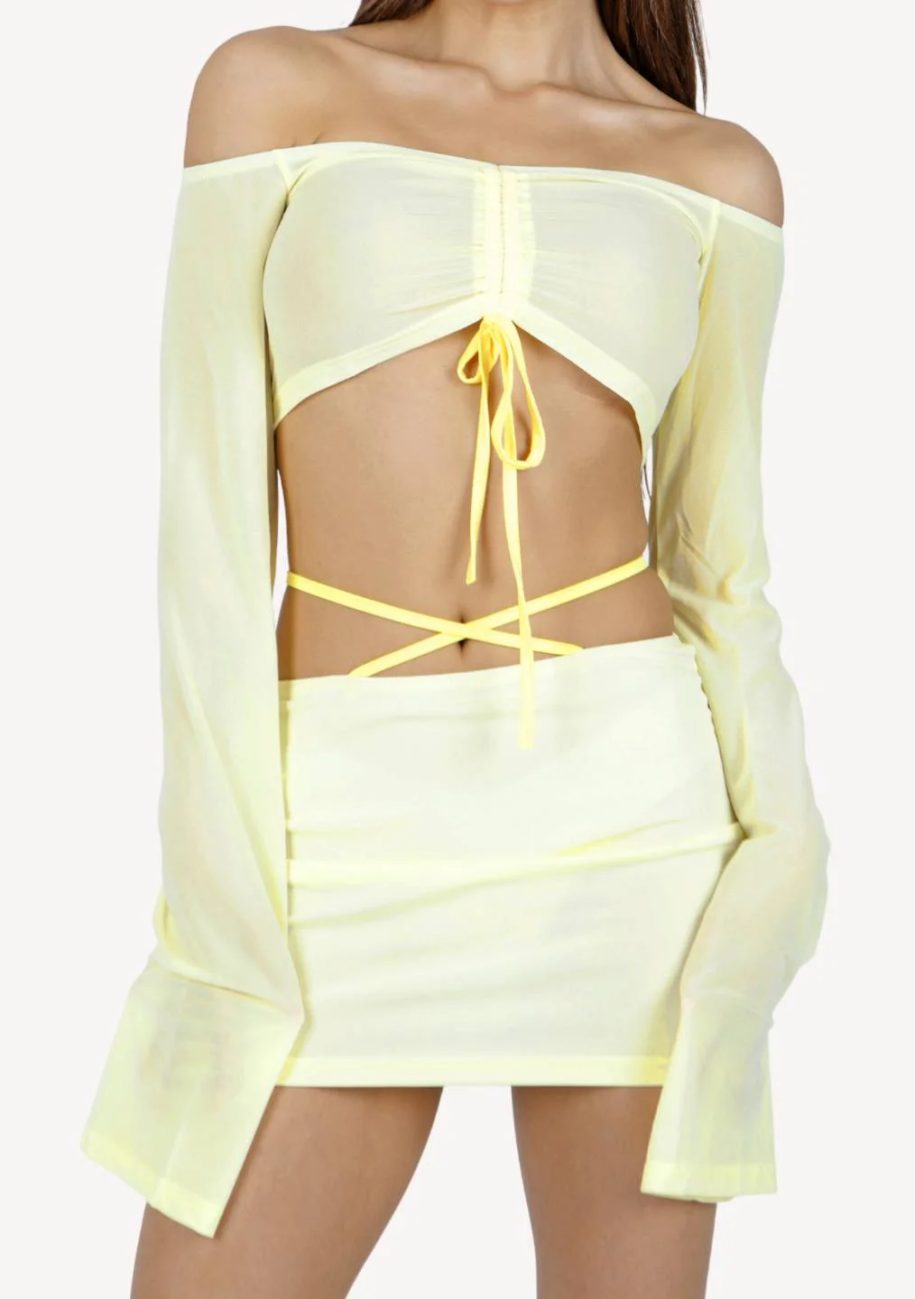 Abebey Emily Crop Top Skirt Set