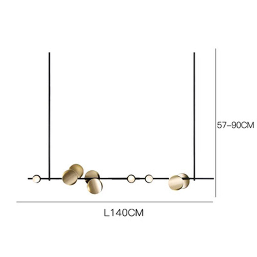 Modern Art Pendant Lamps Beauty Salon Lighting Luxury Strip LED Pendant Lights Bedroom Living Room Hanging Lamp Kitchen Fixtures