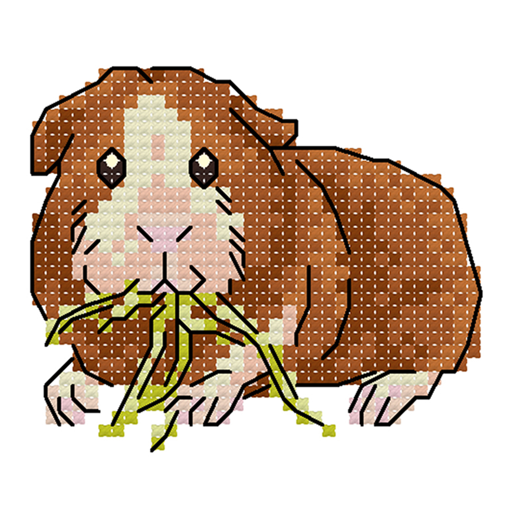 

Hamster - 14CT Stamped Cross Stitch - 11*9CM, 501 Original