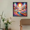 5D DIY Full Round Drill Diamond Painting Landscape Kit Home Decor Art 30x30cm