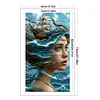 Silhouette Ocean Girl-11CT Stamped Cross Stitch 40*70cm/15.75*27.56in(Big Size) tapestrymarket