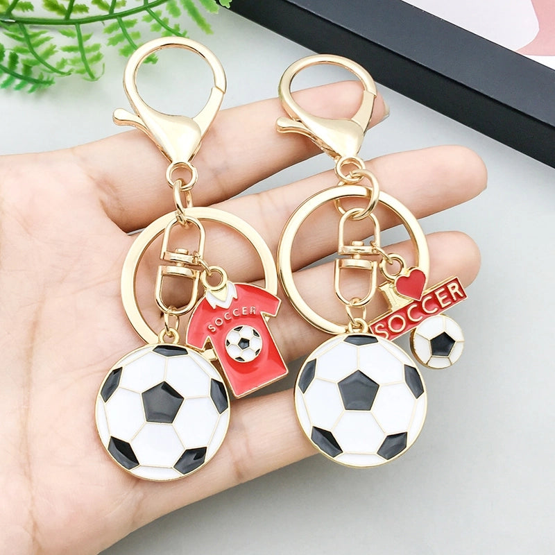 Classic Style Sports Football Football Player Zinc Alloy Unisex Bag Pendant Keychain