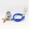 Tire pressure gauge high precision air pressure gauge with inflatable car tire self-locking inflatable gauge