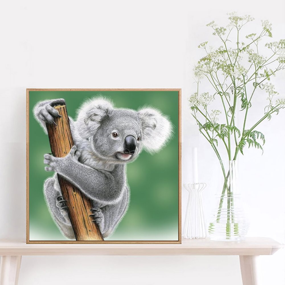 Koala-Round Diamond Painting-30*30CM