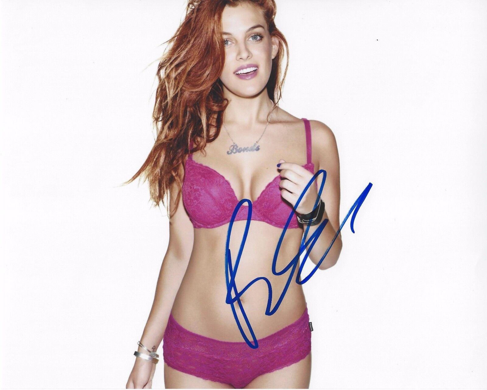 SEXY ACTRESS RILEY KEOUGH SIGNED GIRLFRIEND EXPERIENCE 8X10 INCH Photo Poster painting W/COA