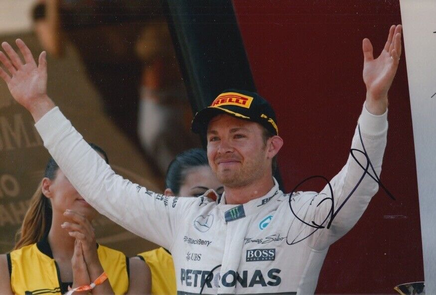 Nico Rosberg Hand Signed 12x8 Photo Poster painting F1 Autograph Mercedes GP Petronas 15