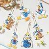 8pcs DIY Diamond Art Key Rings Art Craft Cartoon Double Sided 5D