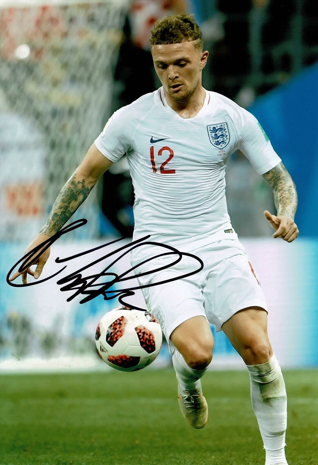 Kieran Trippier Signed 12X8 Photo Poster painting Newcastle & England AFTAL COA (1726)