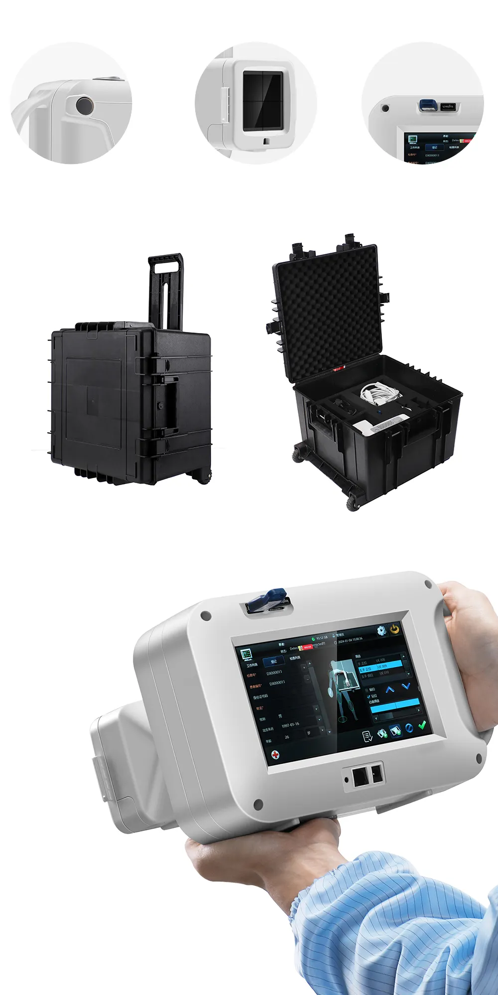 XR-705 Best Quality Portable Digital X Ray Machine Mobile Handheld