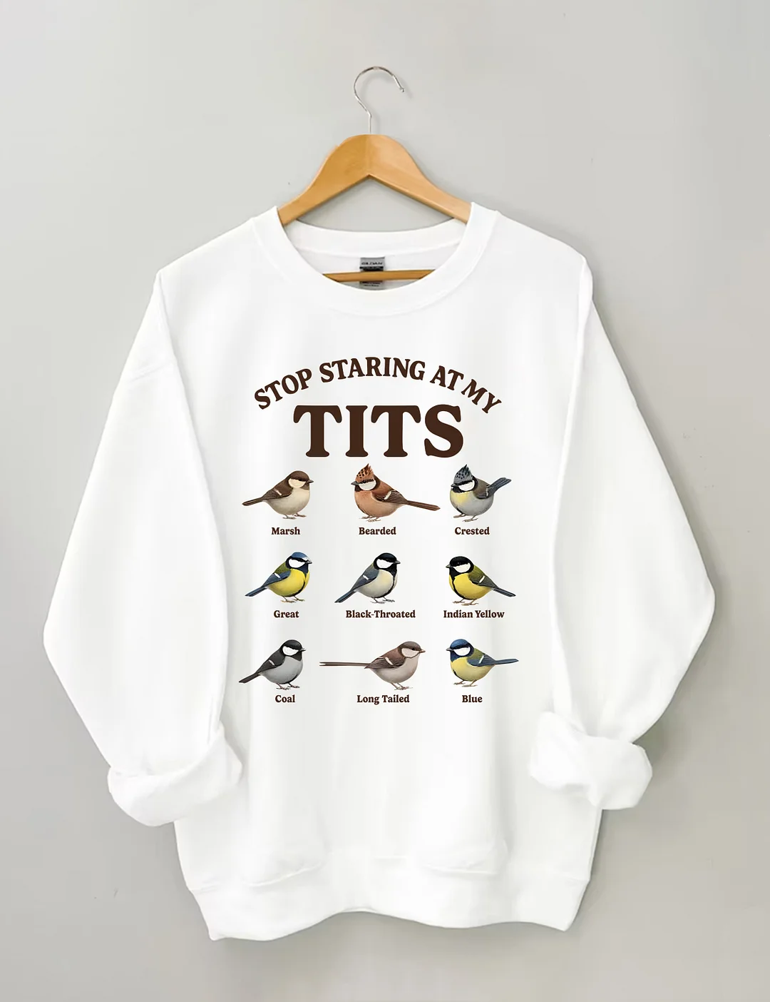 Stop Staring At My Tits Sweatshirt