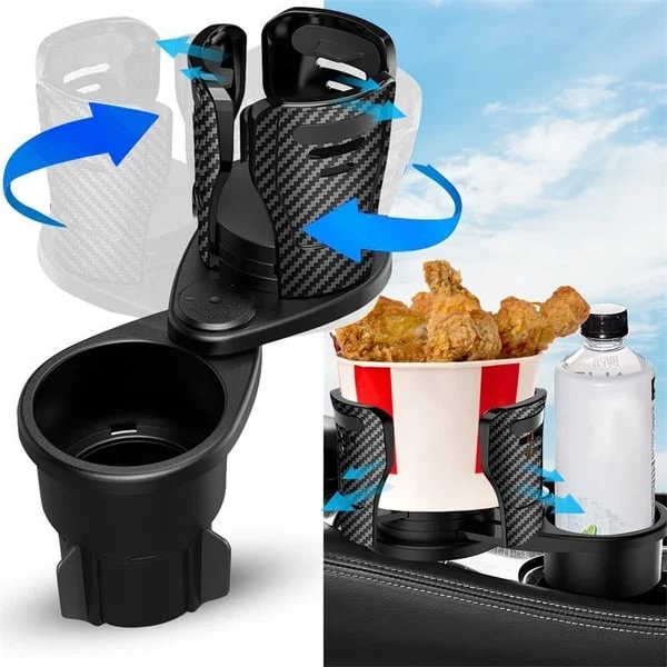 Dual Cup Holder Expander for Car, 2-in-1 Multifunction Car Drink Expander Adapter