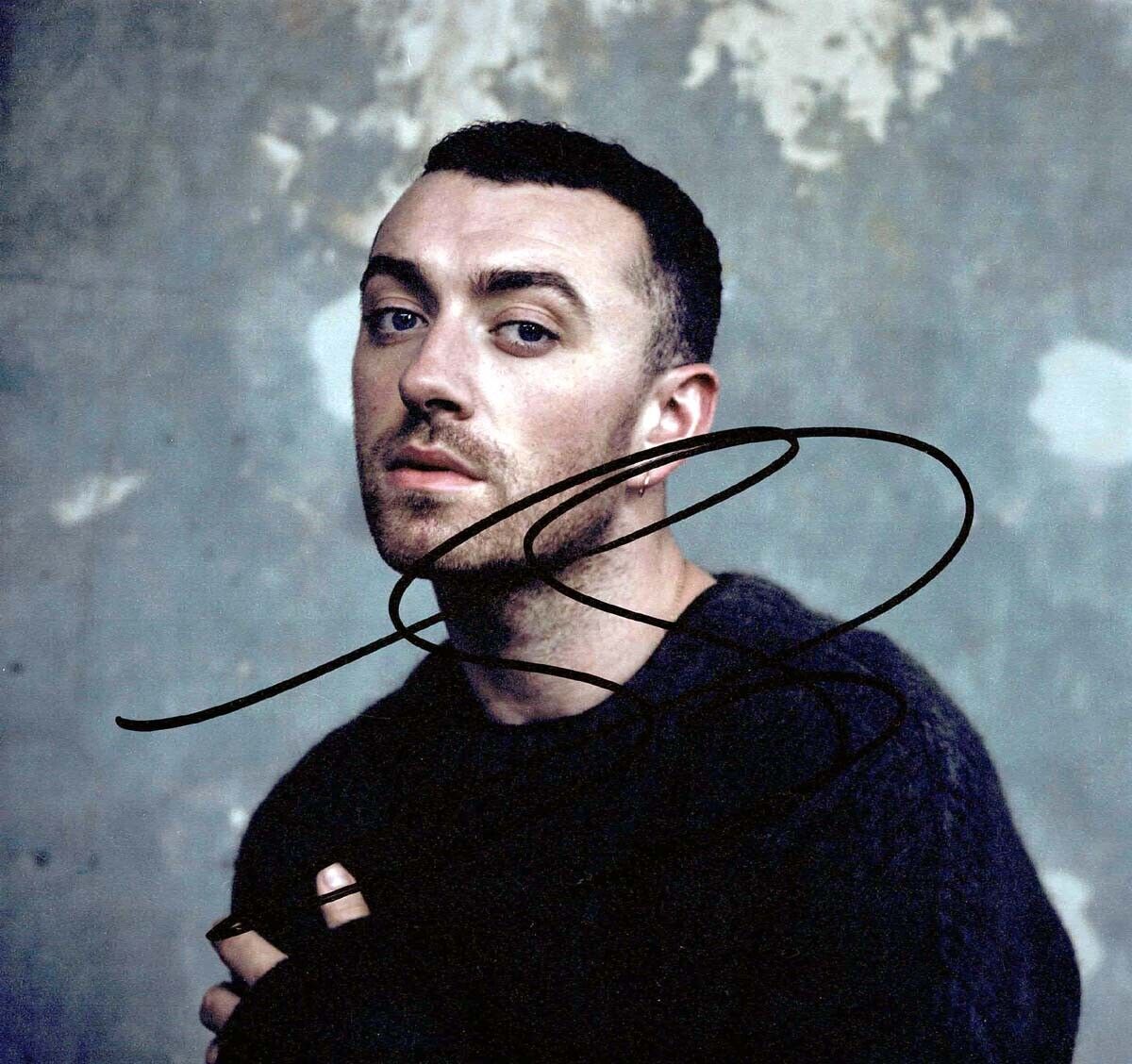 Sam SMITH SIGNED Autograph 8x8 Photo Poster painting AFTAL COA English Singer Songwriter