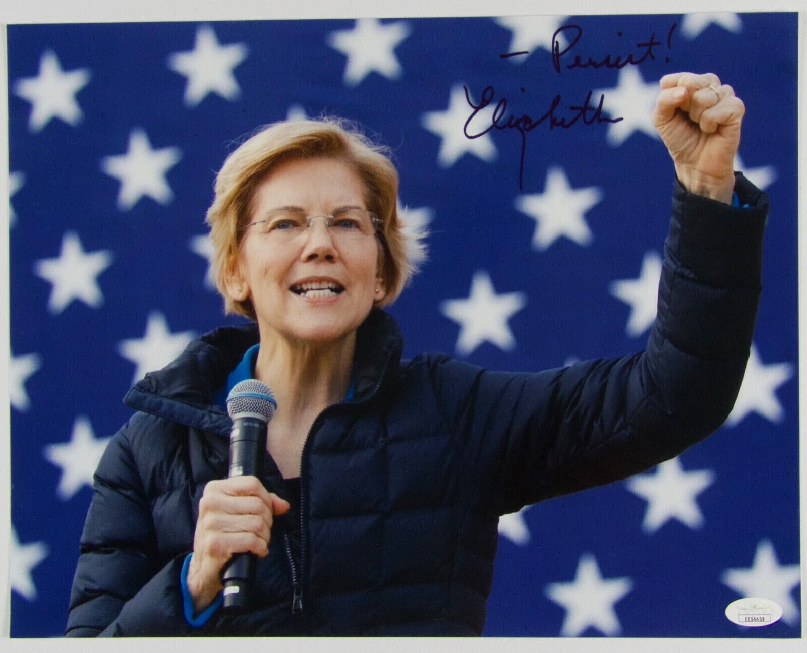 Elizabeth Warren JSA Autograph Signed Photo Poster painting COA 11 x14 Senator