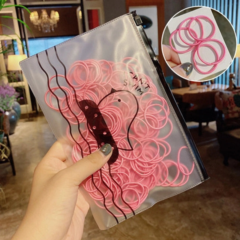 Hair Tie Rubber Band Female Small Hair Band Children’s Hair Rope Hair Rope Girl Baby Rubber Band Does Not Hurt Hair Elastic Good Simple