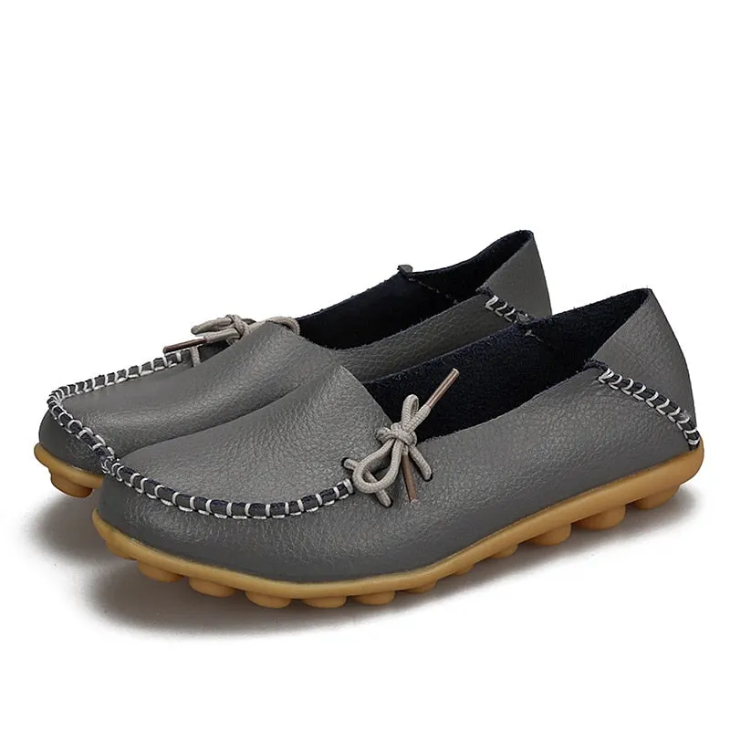 Woman Shoes Casual PU Leather Flat Shoes For Women Round Toe Non Slip Nurse Chef Shoes Women Flats Fashion Chaussure 2021
