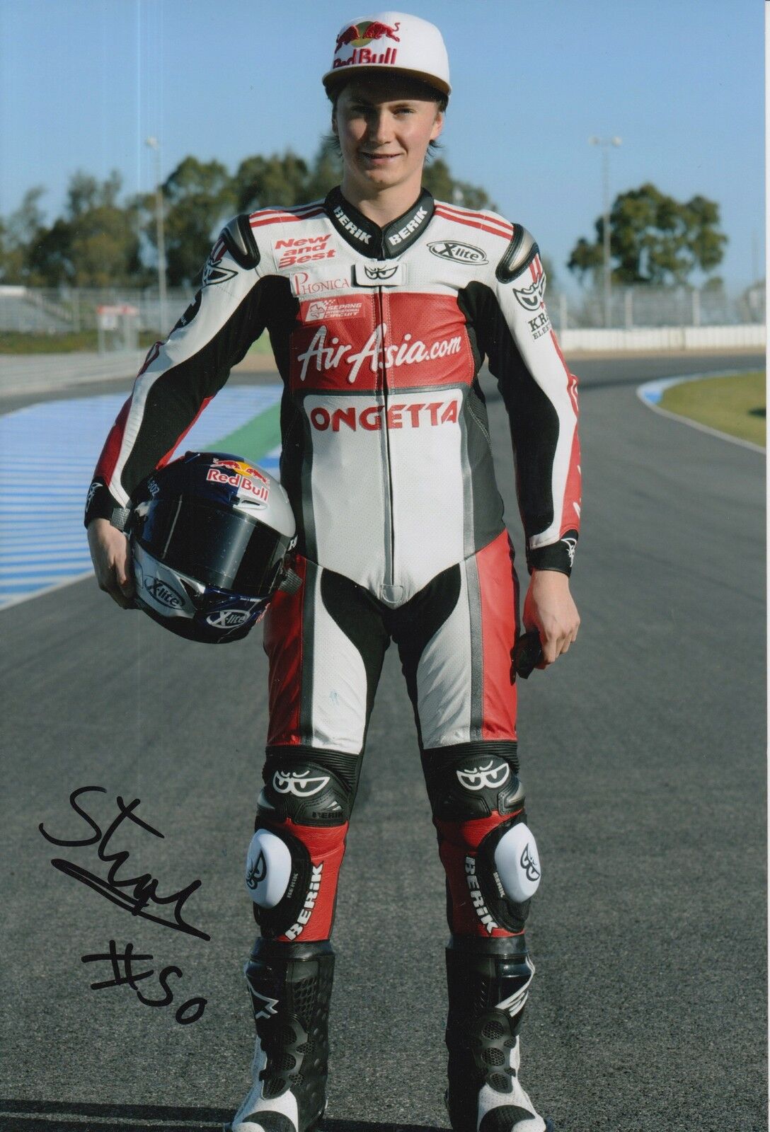 Sturla Fagerhaug Hand Signed 12x8 Photo Poster painting MotoGP.
