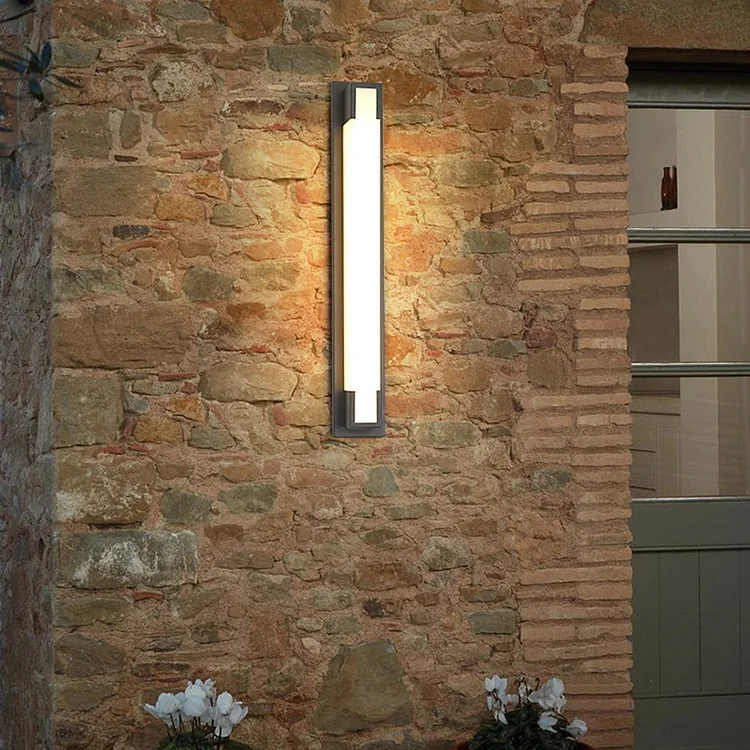 Retro Rectangular Waterproof LED Black Decorative Outdoor Wall Lights - Appledas