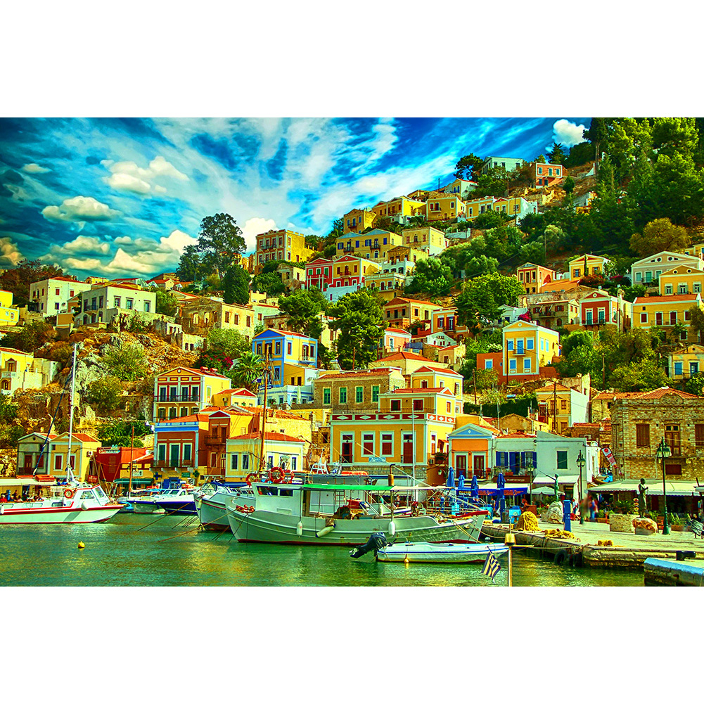 

Wharf Town - 1000 Pieces Jigsaw Puzzle, 501 Original