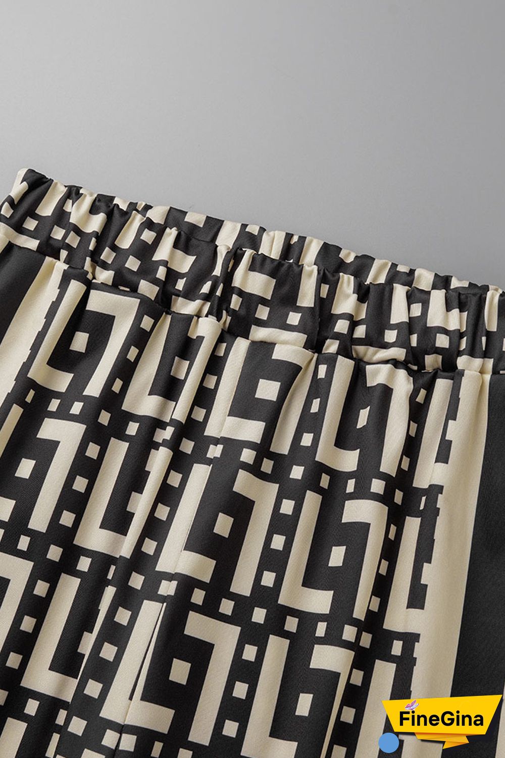 Coffee Casual Street Print Patchwork Zipper Long Sleeve Two Pieces