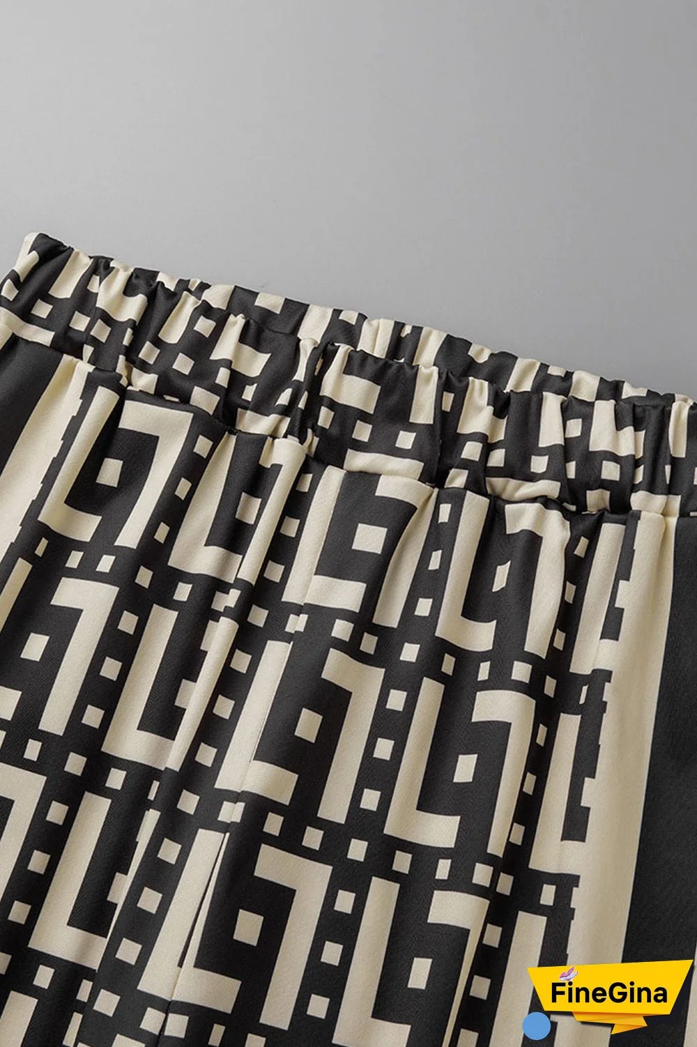 Coffee Casual Street Print Patchwork Zipper Long Sleeve Two Pieces