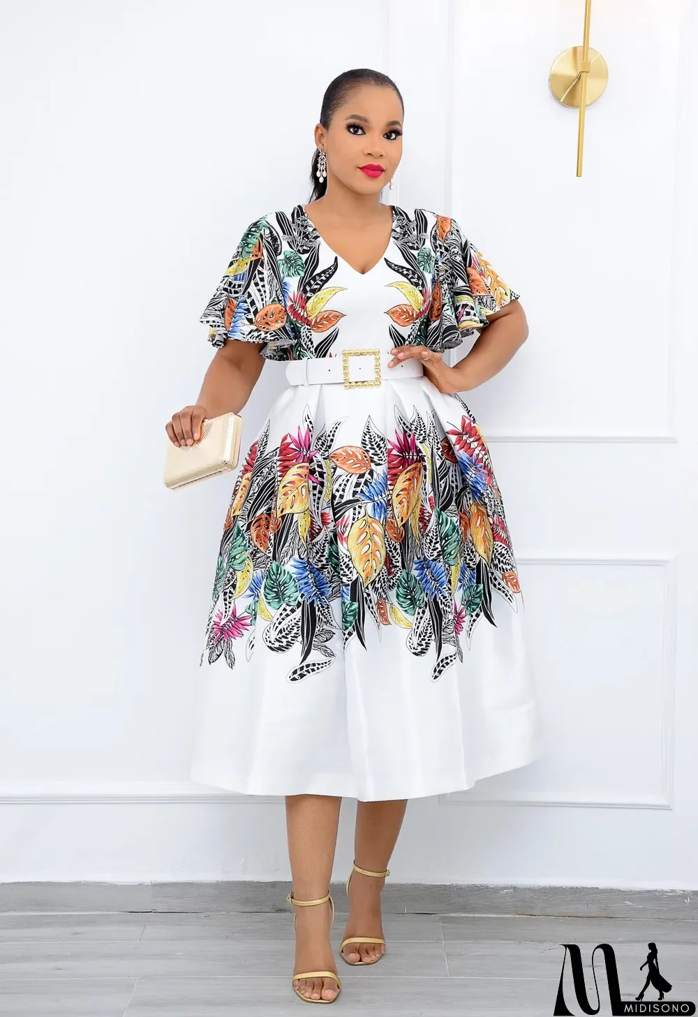 MidiSono - Women Ethnic Print Loose Dress