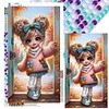 (40*70cm)Girl - Full Round Drill Diamond Painting