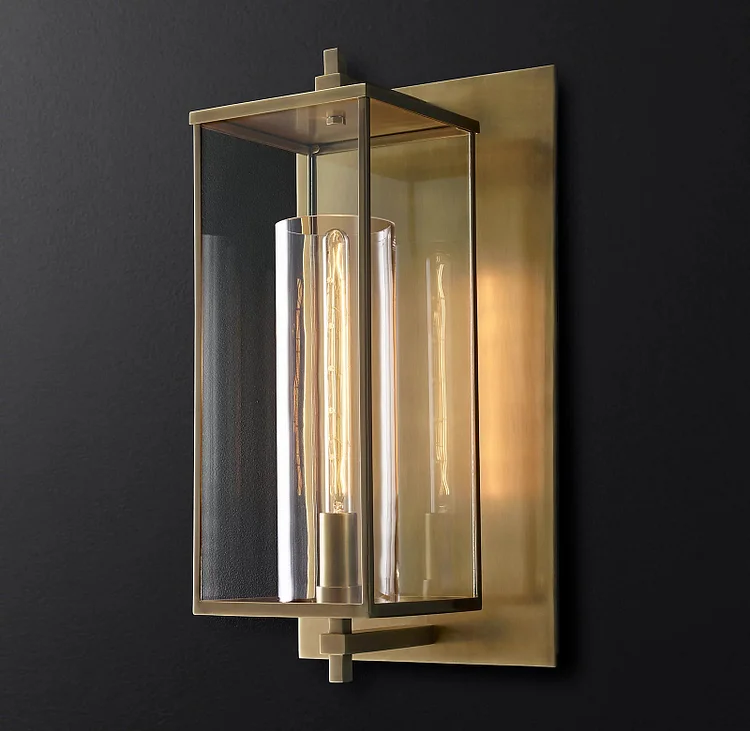 Outdoor Square Grand Wall Sconce