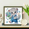 Diamond Painting-DIY Crystal Rhinestonet Flower Cat