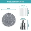 Mist Water Softening 20 Stage Filtered Chrome Shower Head with 5 Customizable Spray Settings