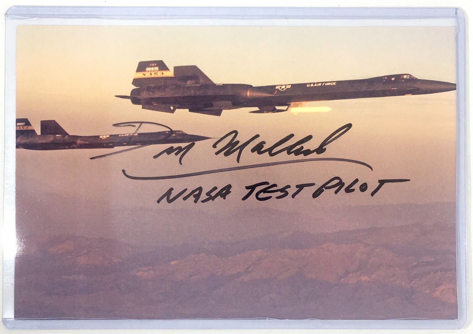 Don Mallick Signed 4x6 Photo Poster painting NASA Test Pilot Blackbird XB-70 SR-71 Autograph